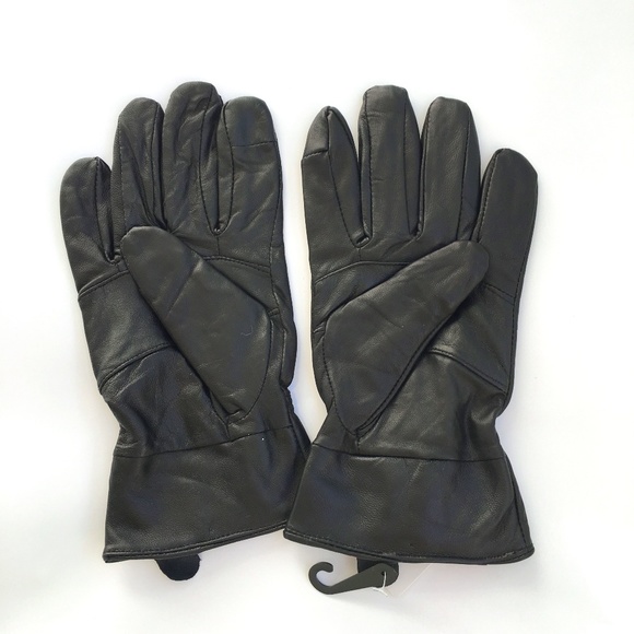 Karla Hanson Gloves Black Leather Driving Sz M - Picture 1 of 6
